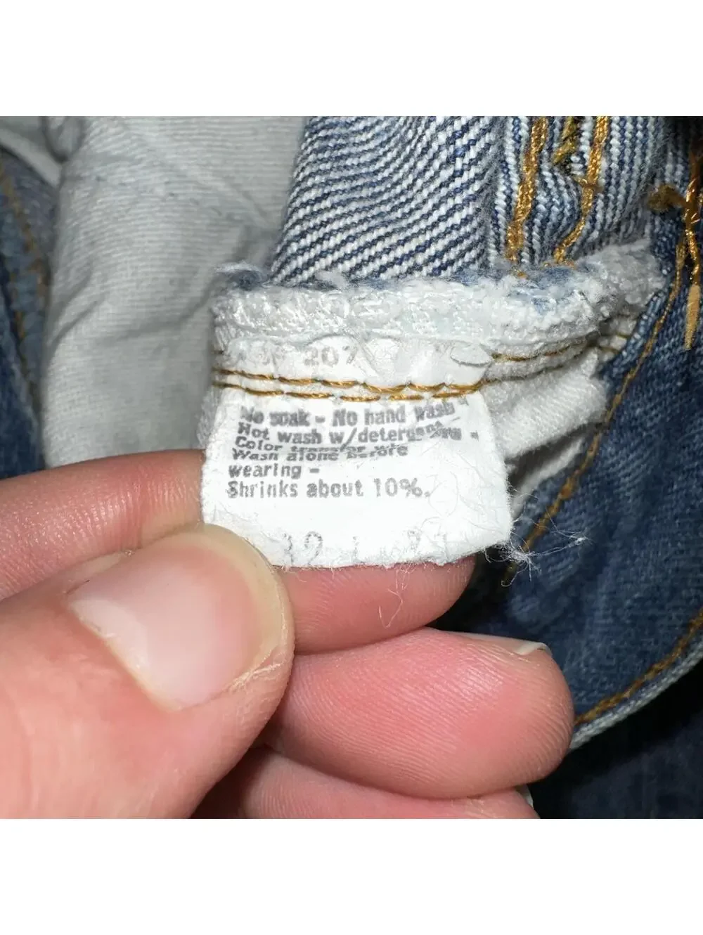 Levis 501 Vintage 80s Redline Selvedge USA XX Jeans Med Wash 32x32 Act 30x29